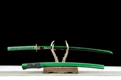 Alternative view of Jade Hunt - Handsmitt Katana av 1045 kolstål