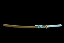 Alternative view of Molten Gold - Handsmitt Katana av 1045 kolstål