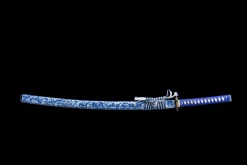 Alternative view of Shattered Star - Handsmitt Katana av 1045 kolstål