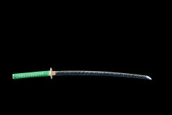 Alternative view of Spring Thunder - Handsmitt Katana av 1045 kolstål