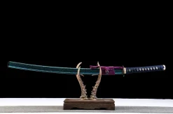 Azure Deep Gold - Handsmitt Katana av 1065 kolstål