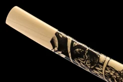 Alternative view of Golden Wind - Handsmitt Katana av 1065 kolstål