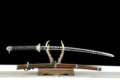 Alternative view of Immortal Slash (开门) - Handsmitt Katana av 1065 kolstål