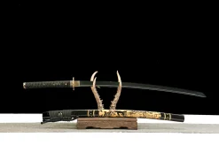 Alternative view of Jade Shadow - Handsmitt Katana av 1065 kolstål