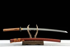 Alternative view of Jade Soul - Handsmitt Katana av 1065 kolstål