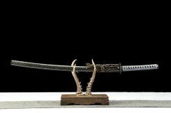 Hollow Blue - Handsmitt Katana av 65Mn Spring Steel