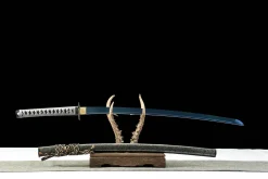 Alternative view of Hollow Blue - Handsmitt Katana av 65Mn Spring Steel