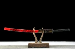 Scarlet Phantom - Handsmitt Katana av 65Mn Spring Steel