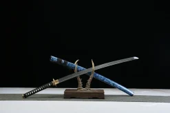Alternative view of Ice Soul - Handsmitt Katana av Damaskusstål