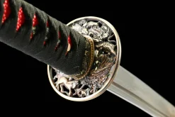 Imperial Flame - Handsmitt Katana av Damaskusstål