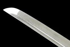 Alternative view of Imperial Flame - Handsmitt Katana av Damaskusstål