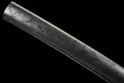 Night Ember Star Fall - Handsmitt Katana av Damaskusstål