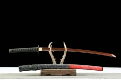 Tsukuyomi - Handsmitt Katana av Damaskusstål