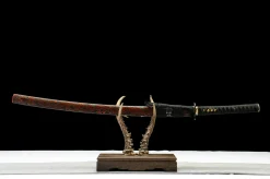 Obsidian Strike - Handsmitt Katana av High Carbon Steel