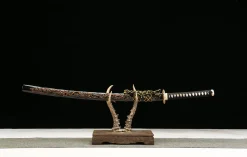 Obsidian Dragon Soul - Handsmitt Katana av Premium Damaskusstål
