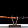 Golden Crimson Wave - Handsmitt Katana av Sanmai laminerat stål