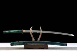 Alternative view of Azure Sky Gilt - Handsmitt Katana av T10 verktygsstål