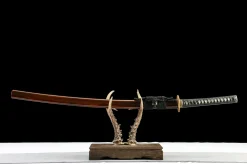 Crimson Bloom - Handsmitt Katana av T10 verktygsstål