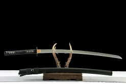 Alternative view of Dark Gleam Slash - Handsmitt Katana av T10 verktygsstål