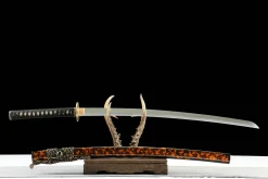 Alternative view of Dark Gold - Handsmitt Katana av T10 verktygsstål