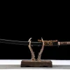 Dark Gold Weave - Handsmitt Katana av T10 verktygsstål