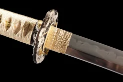 Alternative view of Frost Blossom Drifting Cloud - Handsmitt Katana av T10 verktygsstål