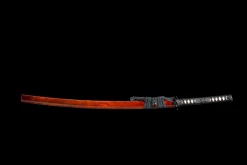 Karmosinrött Körsbär - Handsmitt Katana av T10 verktygsstål
