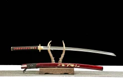 Alternative view of Rose Flame - Handsmitt Katana av T10 verktygsstål