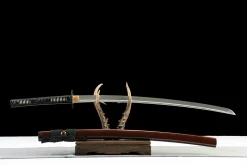 Alternative view of Tempered Thunder - Handsmitt Katana av T10 verktygsstål