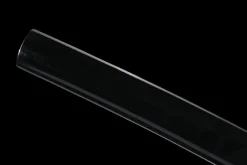 Svart-Gyllene Solfjäder - Handsmitt Wakizashi av 1065 kolstål