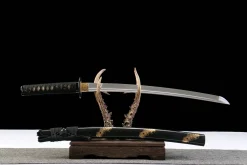Alternative view of Golden Plume - Handsmitt Wakizashi av T10 verktygsstål